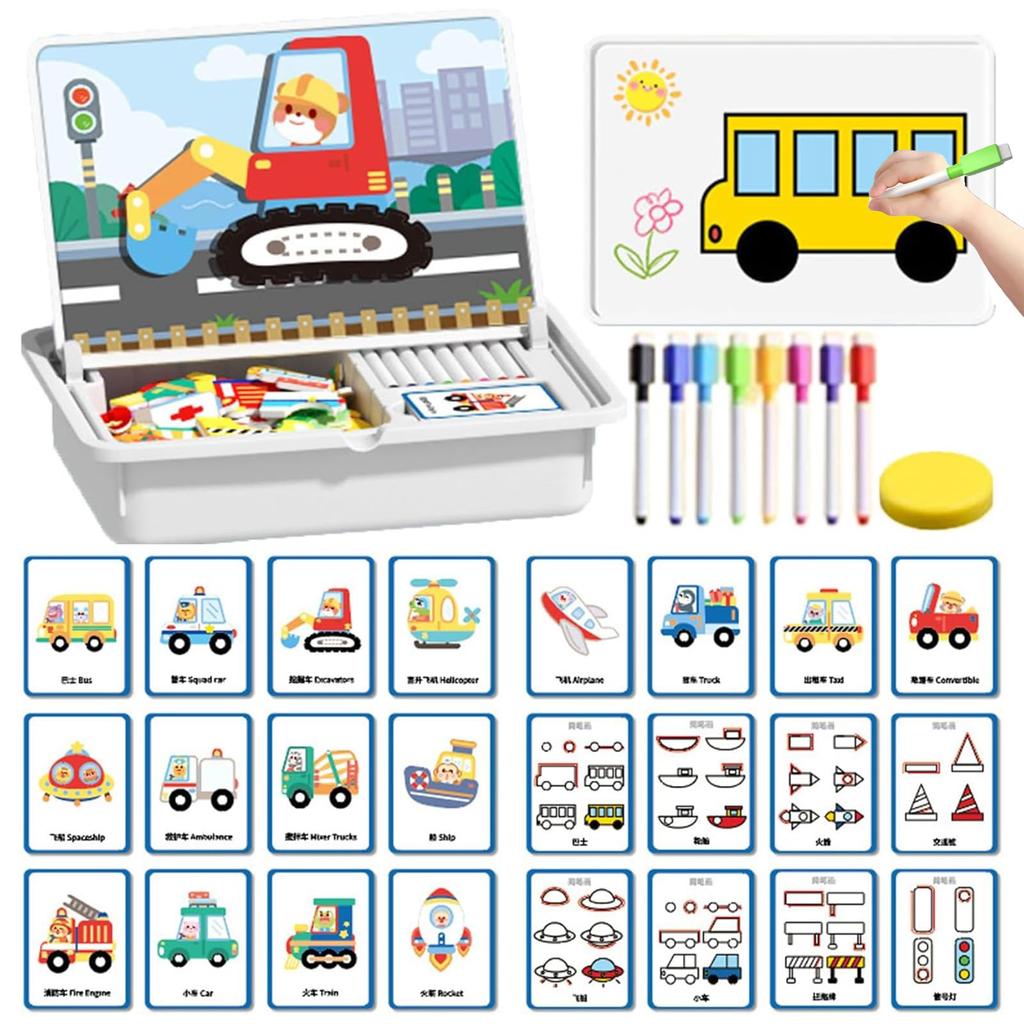 Children's Puzzle Facial Features Magnetic Puzzle Magnetic Patch Replacement Toy Puzzle