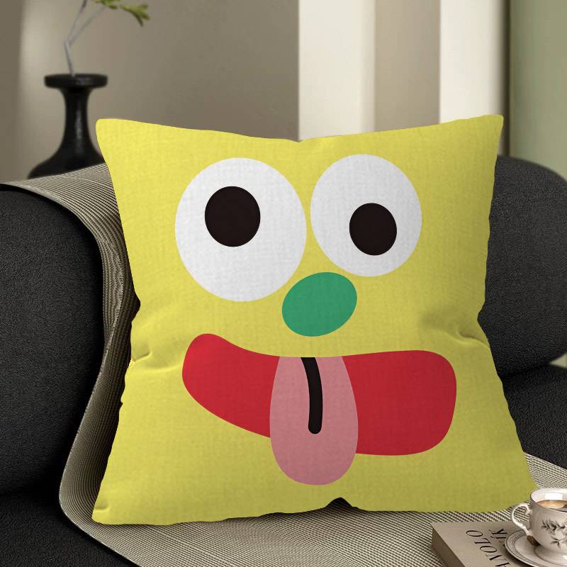Emoji Cushion Cover Pillowcase Upholstery Sofa Throw Pillow Home Decor Pillowcas