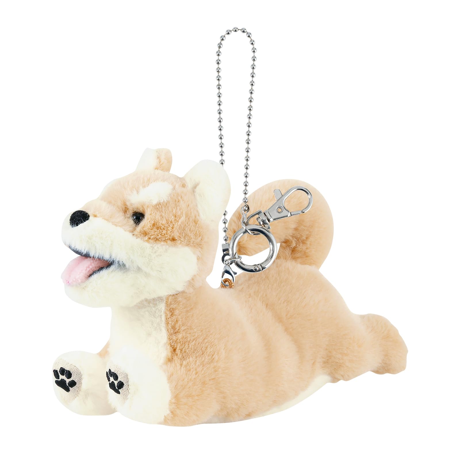 

[Live Heart] Bag Charm, Flappy Shiba Inu (Total Length: Approx. 15cm), Cute Keychain, Dog, 37251-13