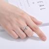 Lindon Classic Copper Alloy Zircon Ring Ladies Jewelry Wedding Promise Party Gift