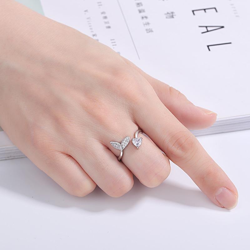 Lindon Classic Copper Alloy Zircon Ring Ladies Jewelry Wedding Promise Party Gift