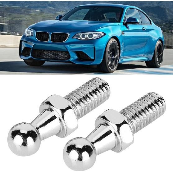 2-Pack 8mm CNC Aluminium Alloy Ball Stud Bolts for Gas Struts with Ball Ended Bonnet (M8)