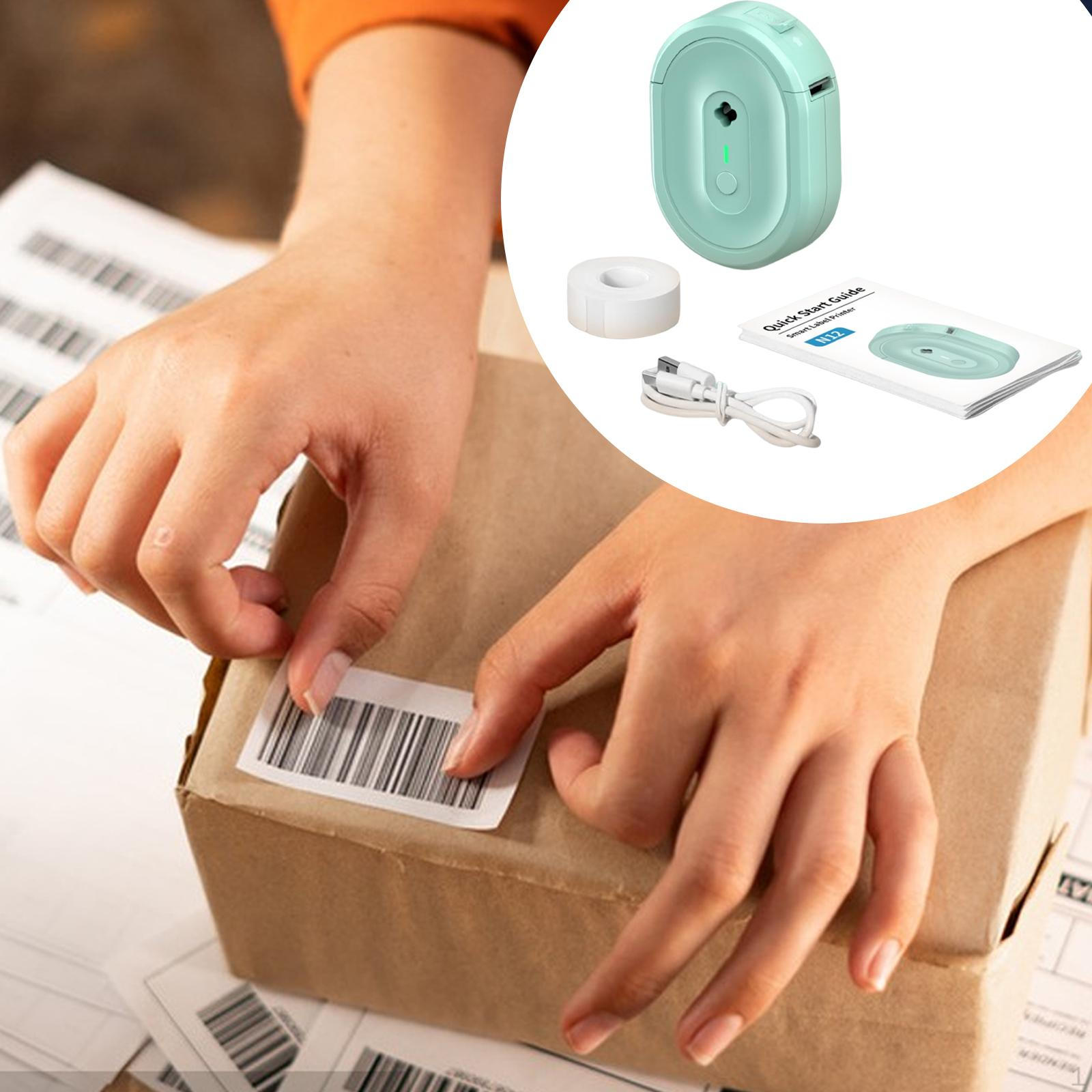 

Label Maker Machine Sticker Inkless Labeler Mini Printer for Kitchen зелёный