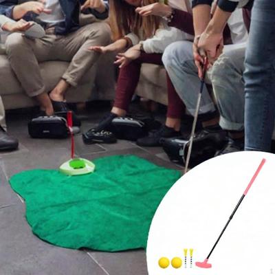 Ayarlanabilir Golf Putterı Evde Pratik İçin 2 Tişört ve Toplarla Çocuklar Yetişkinler