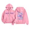 Kids Fashion Women's Lightweight Long Sleeve Zipper Hoodie Printed Hoodie With Pockets