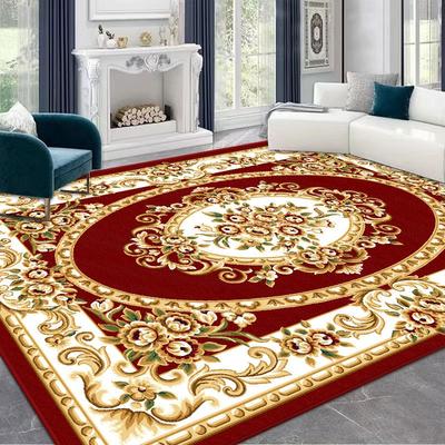 Bohemian Retro Teppich - Leicht zu reinigende Sofa Couchtischmatte für Wohnzimmer Schlafzimmer Anti-Rutsch Boden Dekoration mit Vintage Muster