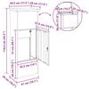 Package Drop Box with Storage White 44.5 x 29 x 110.5 cm Steel