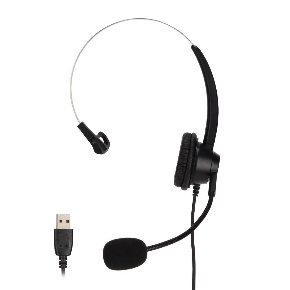 With Microphone Single Ear Business Headset Flexible Noise Reduction USB Headset Office