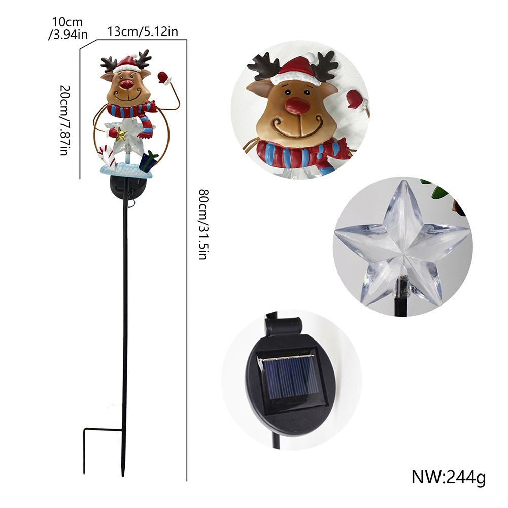 Festive Garden Lighting 31.5inch Santa Claus Decor Easy Installation Festive Holiday Decor Mini Christmas Tree