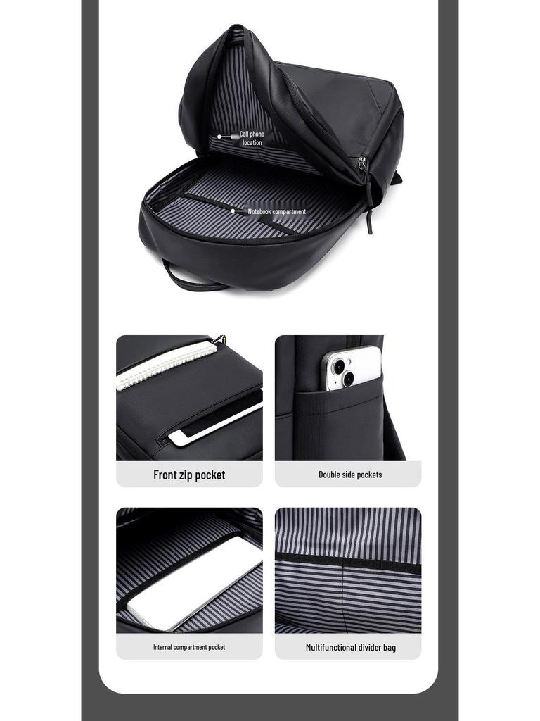 Men's Versatile Large Capacity Backpack for Work, Travel, and School