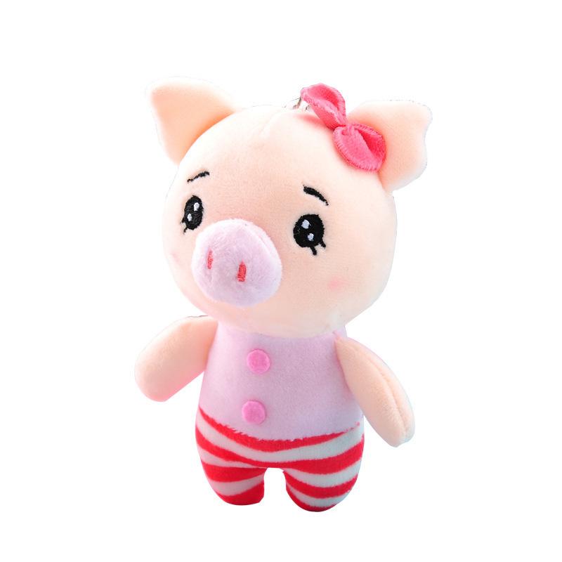 Couple Pig Plush Doll Cartoon Cute Doll Pendant Mini Crawler Doll Children's Toys