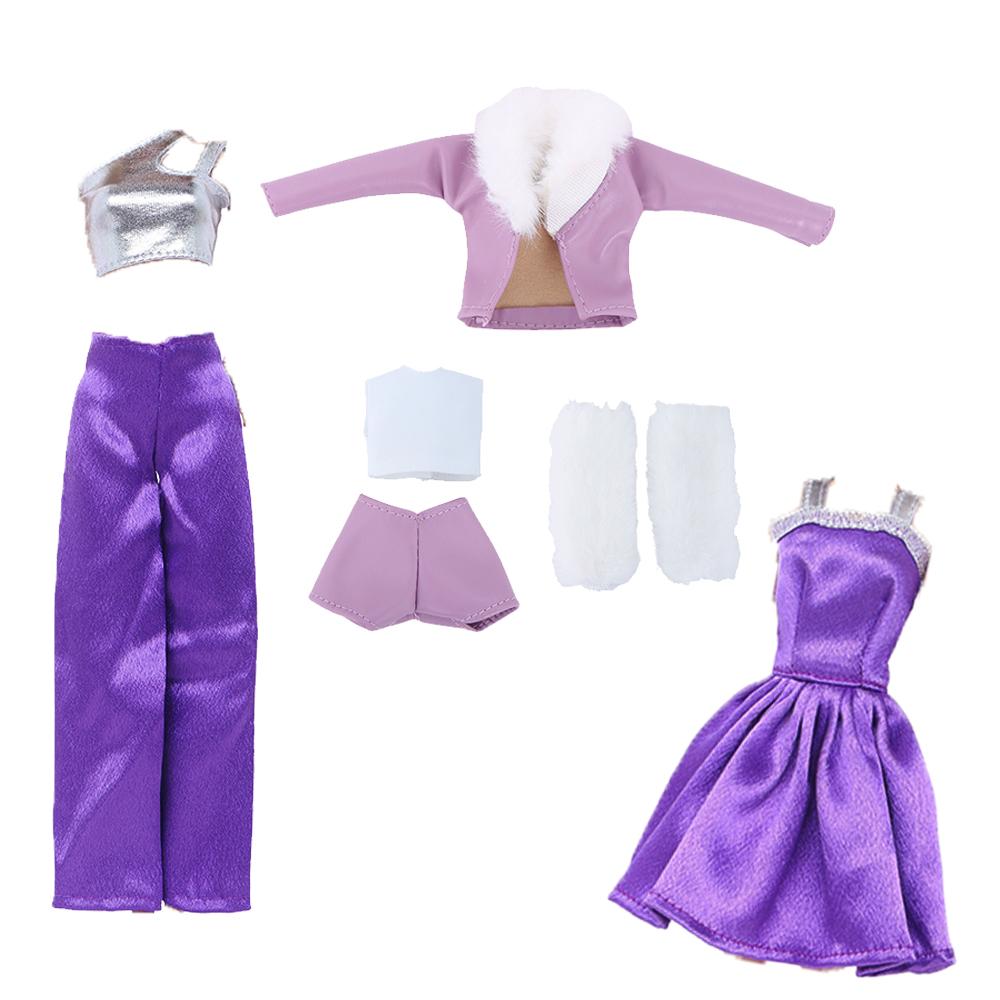 3 Set/Pack Fashion 30cm Doll Clothes High Quality Coat Fishtail Party Wear Dress Princess Gown Kids Toy Accessories Gift