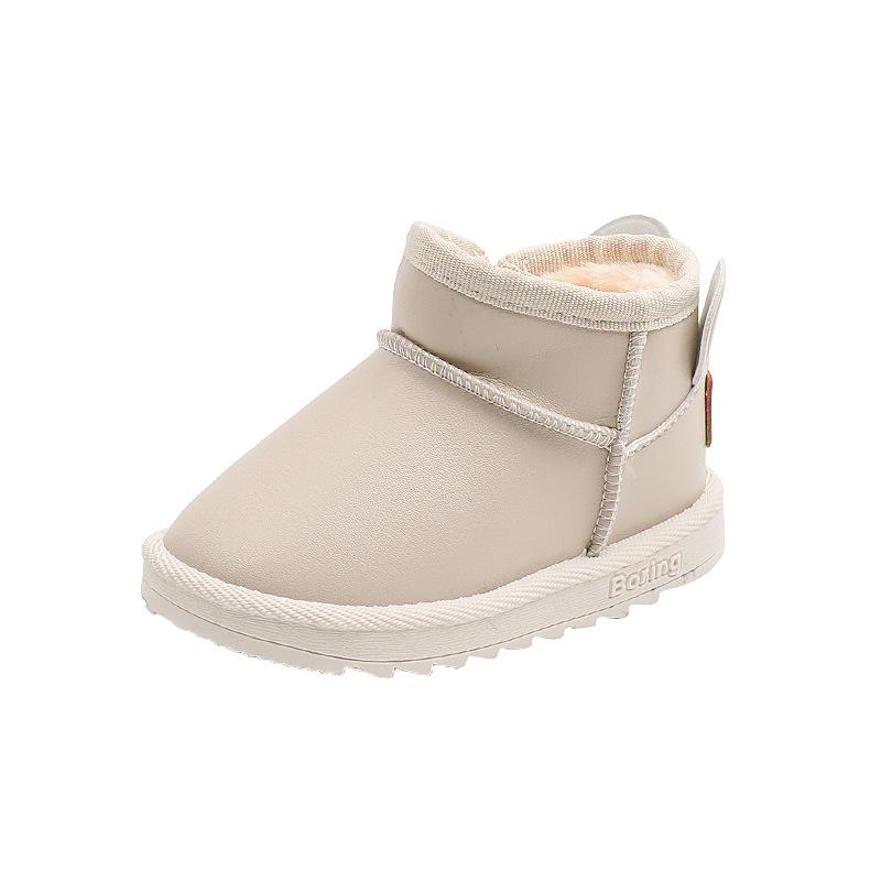 Children's Snow Boots Winter Baby Cotton Boots for Boys and Girls Thickened Warm Winter Shoes Waterproof Cotton Shoes Toddler Short Boots