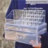 Acrylic Skincare & Lipstick Organizer: Large Desktop Transparent Drawer Makeup Box