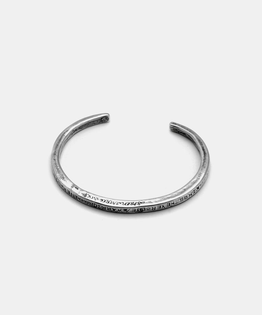 Sheen666 King'S Never Die Silver Bangle Bracelet
