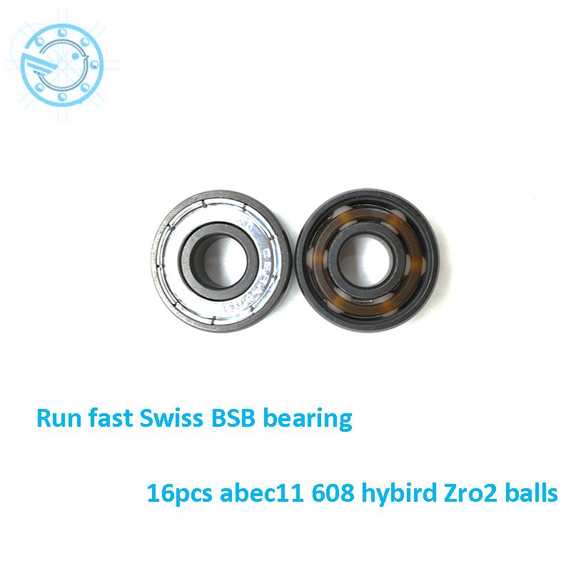 5x11x5mm Miniature Deep Groove Ball Bearings,Skateboard Wheel Bearing Kit Pack of 10