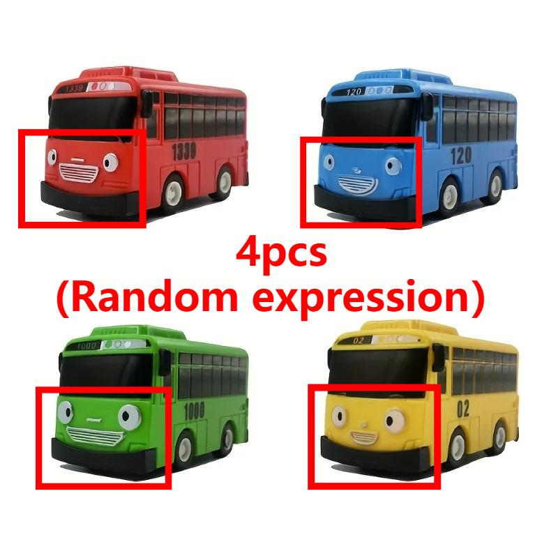 Small Bus Cars Plaything Pull Back Motor Vehicle Ride Car Toys For Kids Young Boys Girls Friction Powered City Bus Party Favors For Toddlers
