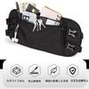 Mirhua Security Pouch for International Waist Convenient for Outdoor Black Anti-Skimming Pouch, Lightweight, Slim, Anti-Theft, Waterproof, RFID-Proof,
