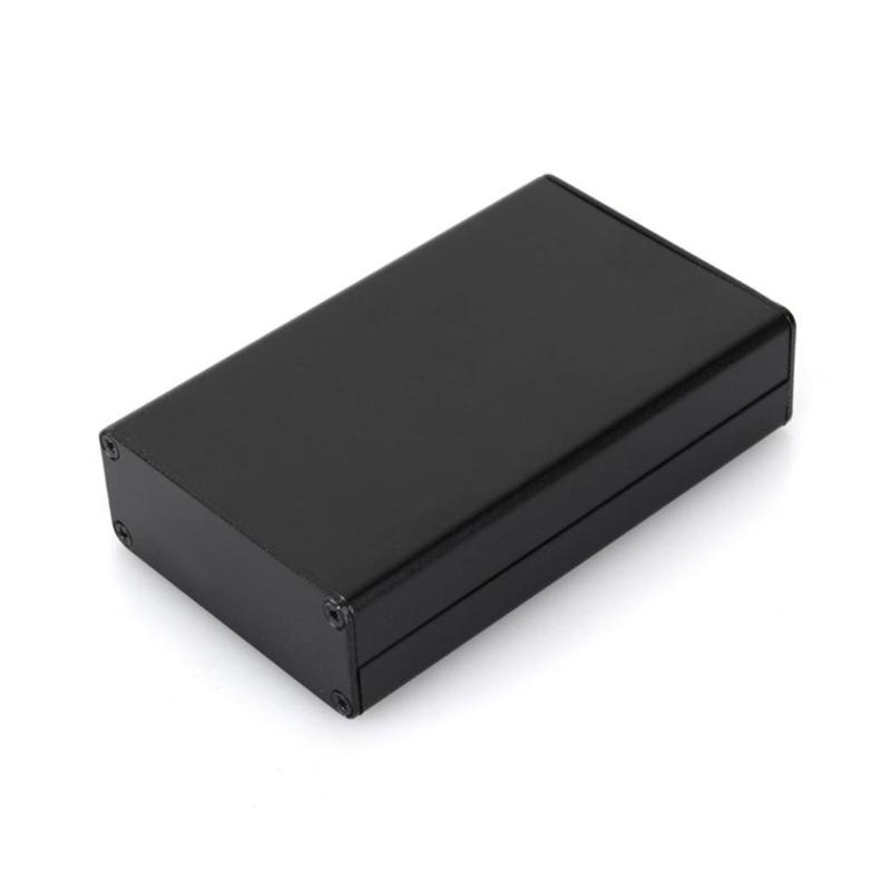 Black Metal Enclosure Box Heat Dissipation Case 80x50x20mm For Wiring Boards And Industrial Automation utilizes Housing