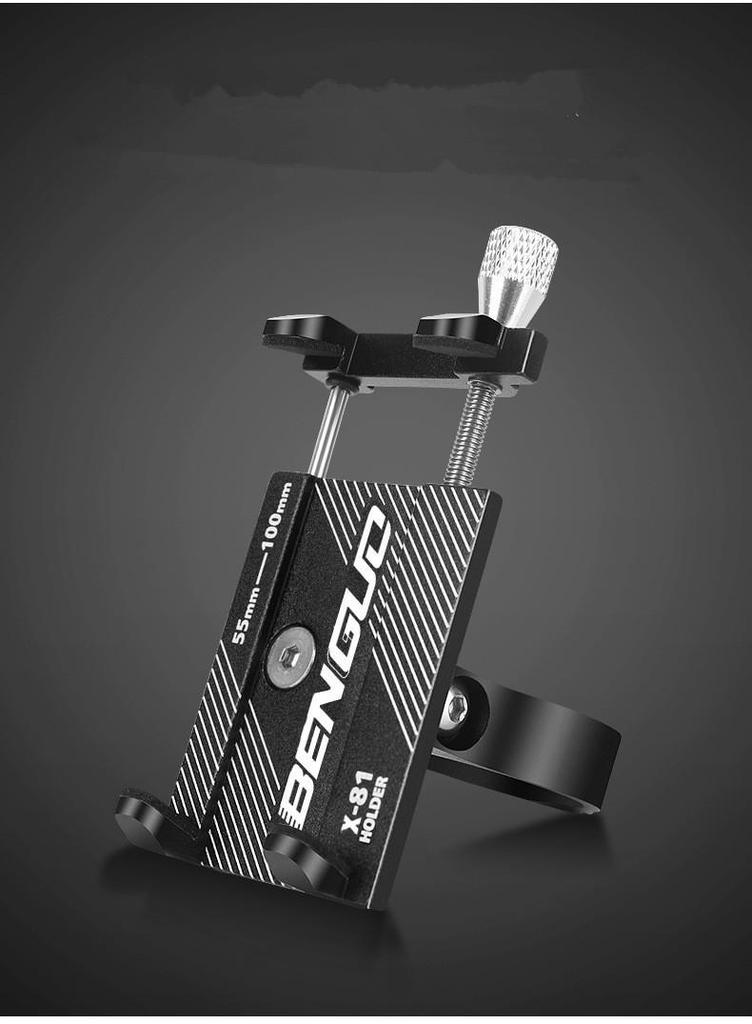 Aluminum Phone Holder for Bicycles, Scooters, and Motorcycles