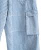 Peulomaleul Wide Fatigue Denim Pants / Stripe