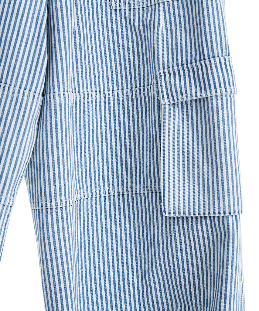 Peulomaleul Wide Fatigue Denim Pants / Stripe