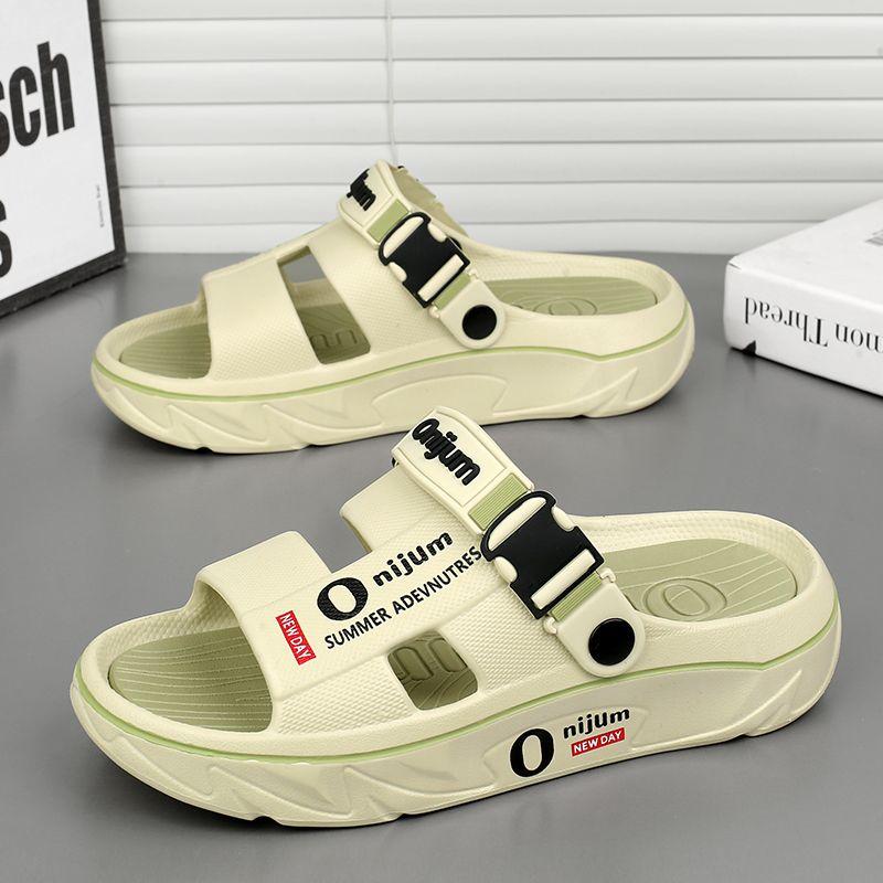 

Летние мужские массажные тапочки для дома и улицы, сандалии для пляжа, удобные мягкие шлепанцы, повседневная обувь для мужчин и женщин, домашние тапочки 38 зелёный