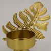Durable Leaf Candlestick Stand Unique Golden Aromatherapy Rack Iron Candle Holder  Home Decor