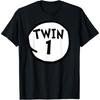 Twin 1 Tee Funny Matching Twin One Cotton Men T Shirt