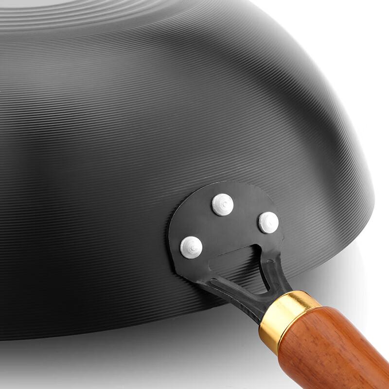 GLASSLOCK Precision Iron Non-Coated Stir-Fry Wok