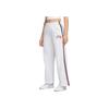 Jordan Paris Saint-Germain Co-Branded Striped Knit Fleece Lined Sweatpants For Winter Women Bottoms White DM4984-051