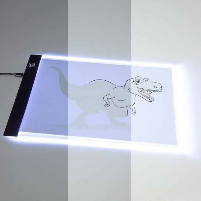 Tablette Lumineuse A4 - MOLTO - Magic Projector - Multicolor - Blanc - Pour Enfant