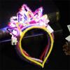 LED Christmas Antler Headband Reindeer Light Up Headband Luminous Hair Hoop Children Party Costume Cute Xmas Decoration 2024