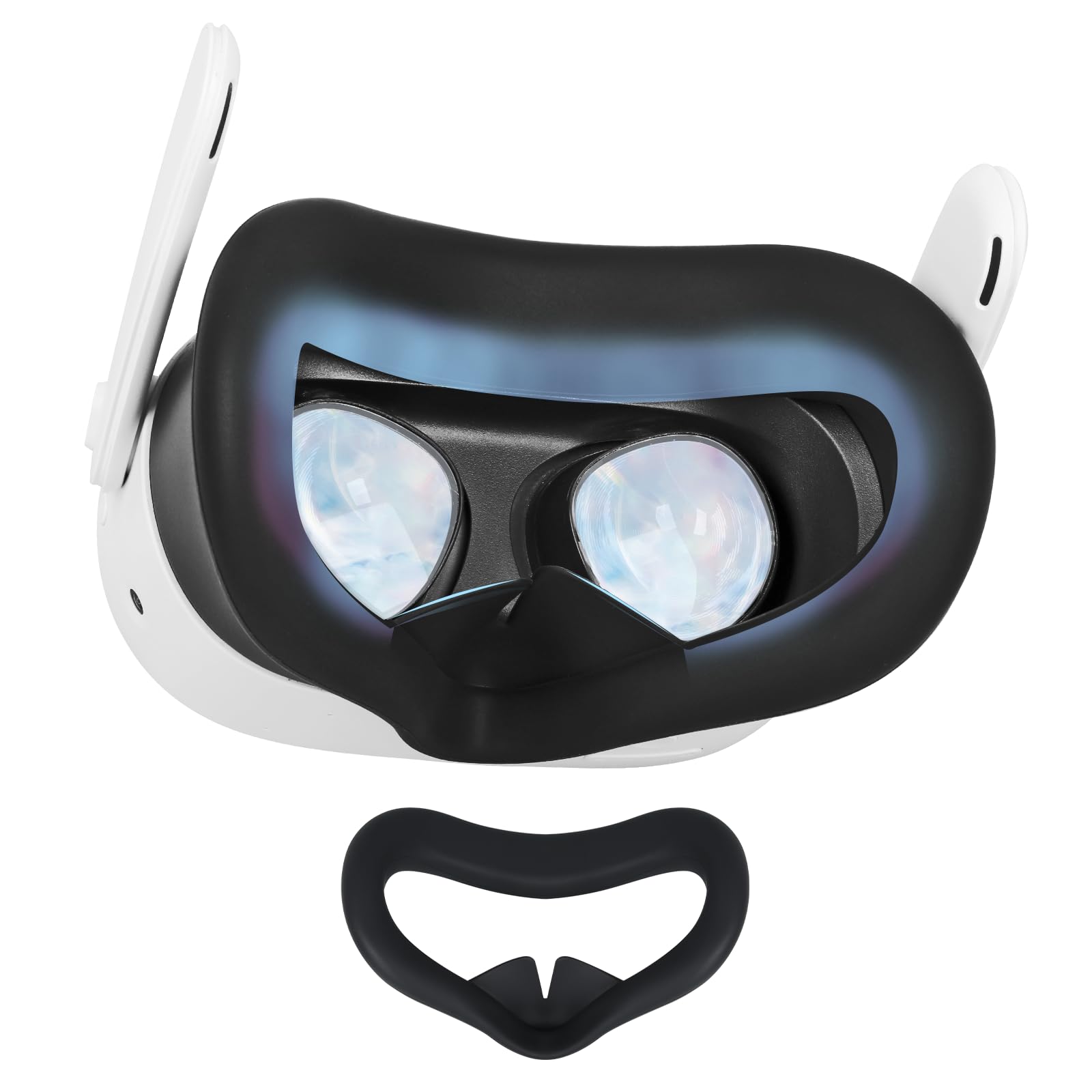 

Growalleter Q3S Face Cover, Silicone Face Cover for Q3S, Comfortable Fit for Long Playtime, Fits the Q3S Body Perfectly, No Stuffiness (Black)