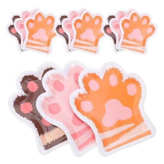 Kichvoe Cat Paw Plates 30 Pieces Adorable Kitten Paper Fruits Snacks Desserts Cakes - Perfect Paw-shaped Serving Tray Baby Shower Tea Parties.