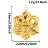 5pcs Geometric Cabochon Base Setting Tray Blank PVD Charm Heart Cross Flower DIY Stainless Steel Pendant For Jewelry Making Bulk