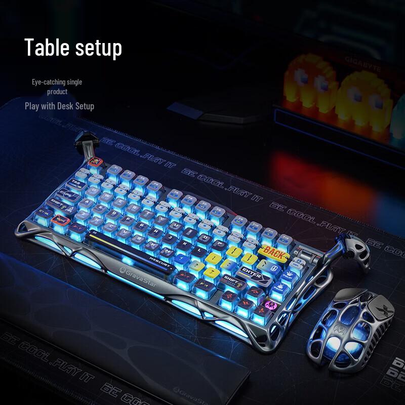 GravaStar K1 PRO 75-Key Tri-Mode Gasket Mechanical Gaming Keyboard
