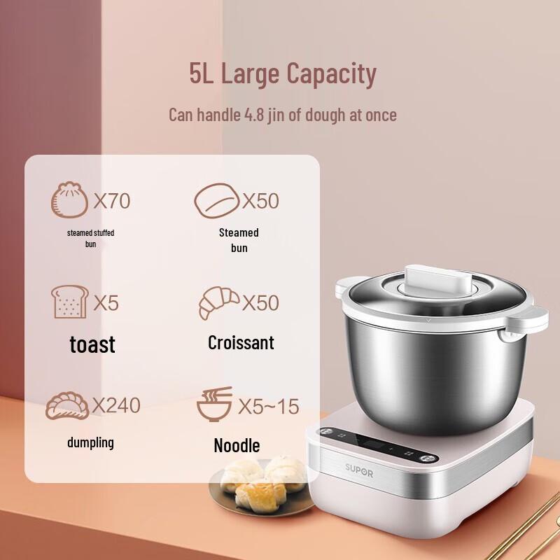 SUPOR 5L Automatischer Teigkneter & Gärer