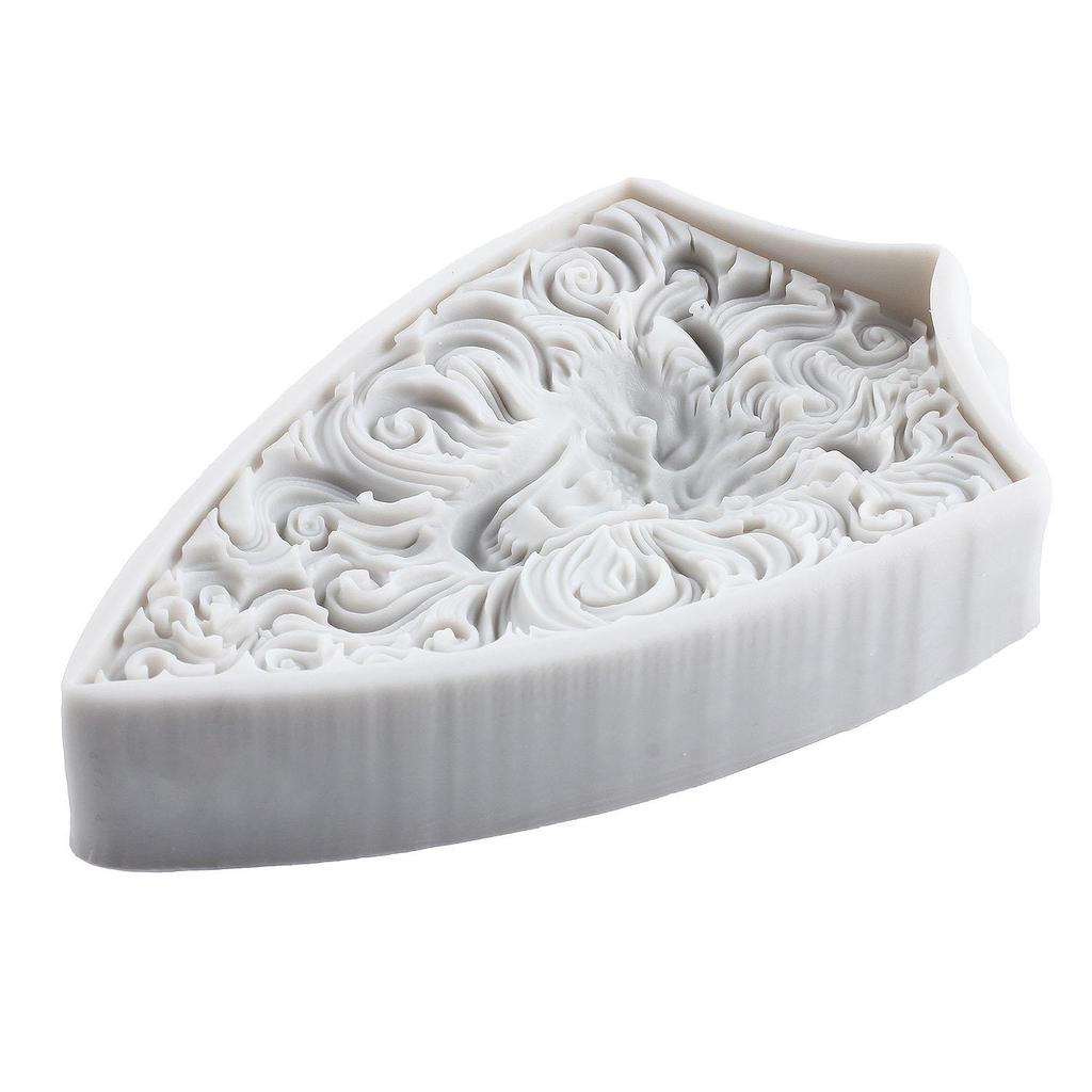 Lion Shield Silicone Mold Shield Fondant Molds Cake Decorating Tools Cupcake Topper Candy Resin Clay Chocolate Gumpaste Mold