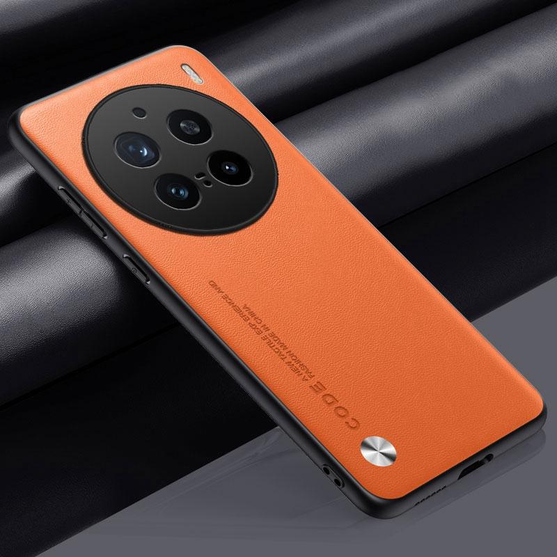 Luxury PU Leather Case For Vivo X200 Pro Back Cover Matte Silicone Shockproof Full Protection Phone Case For Vivo X200Pro 5G
