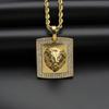 HIp Hop Lion Head Pendant Necklace Fashion Menstainless Steel Necklace for Boy Best Gifts Fashion Accessories Jewelry