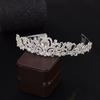 Bride's Water Diamond Crown European and American Hair Comb  Crown Hair Accessory Diamond Encrusted Princess Banquet Headband Accessory
