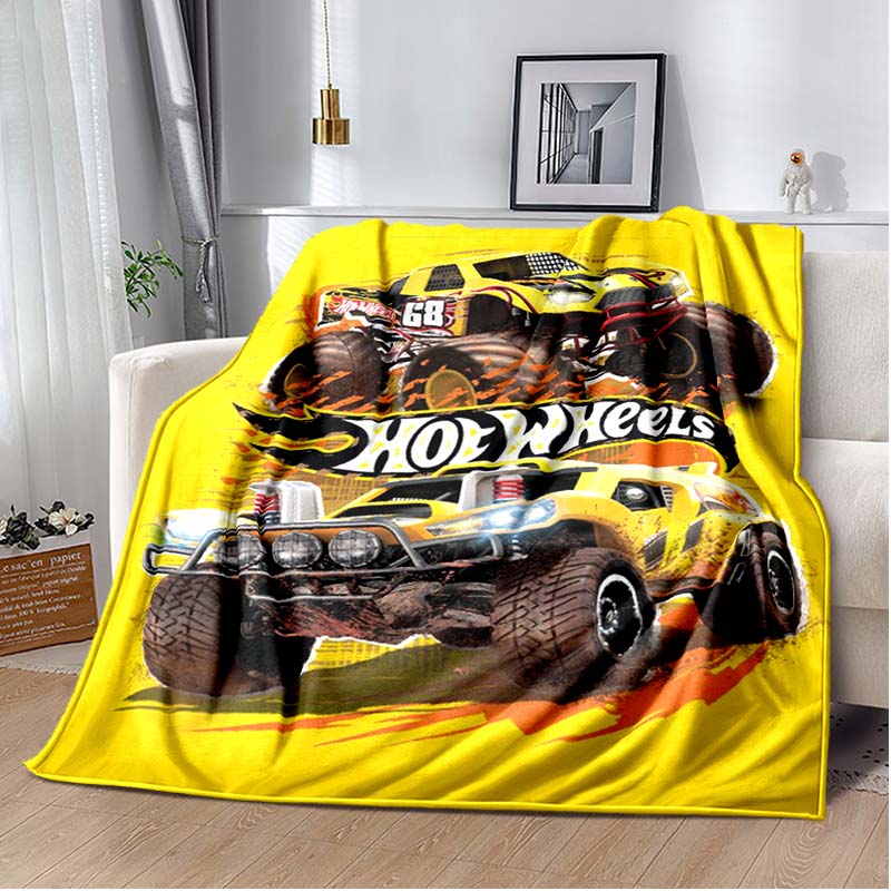 Monster Jam Grave Digger Truck Hot Wheels Sofa Blanket Lightweight Warm Insulation Blanket Bed Office Car Knee padsThrow Blanket