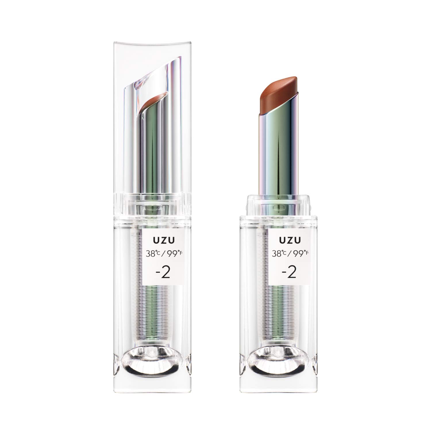 

UZU BY FLOWFUSHI Lipstick Brown Lip Care Skin Beautiful Bacteria Hypoallergenic 38°C / 99°F [-2 (Semi-Matte)] Fragrance-free