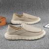 Summer Cloth Shoes Men's Shoes Breathable Lazy Shoes Men's Casual Shoes One Pedal Versatile Foot Set Canvas Shoes Tide