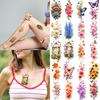 9pcs Temporary Tattoo Butterfly Tattoos Waterproof Long-lasting Body Stickers Floral Tattoos Colorful For Adult Back