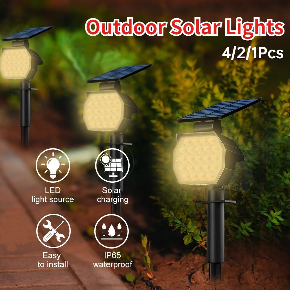 Lampă solară peisaj în aer liber pentru gazon Lampă de podea de grădină cu LED, impermeabilă, de uz casnic, de vilă, de grădină, priză Cablaj gratuit