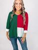 Women's Loose Casual V-neck Knit Sweater with Slit Sleeves - European & American Style