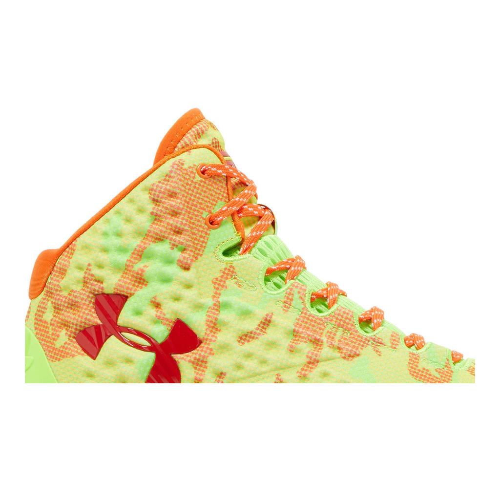 Under Armour Curry 1 Retro 'Candy Reign' 2022 (Unisex) Hyper Green / Team Orange Basketball Shoes 3026196 300