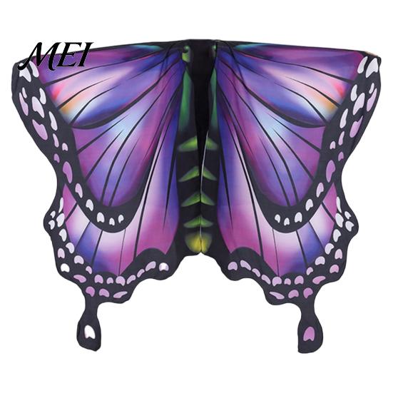 Unique Comic Exhibition Outfit Halloween Butterfly Wings Costume for Women, Adults Colorful Wing Props Cape Fairy Music Festivals, Cosplay Party Soft